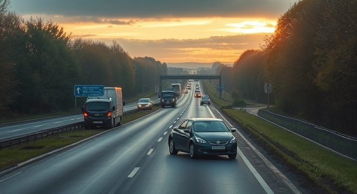 Car crash m40 motorway